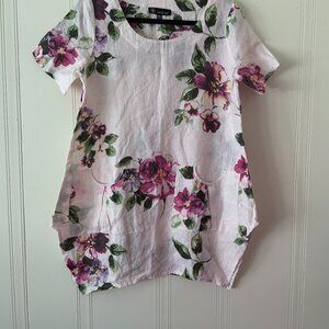 Carre Noir, Sz M, women's tops (blouse), Multicolored.